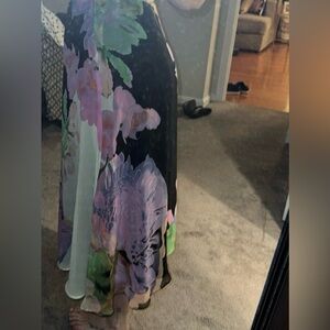 Anthropologie floral skirt